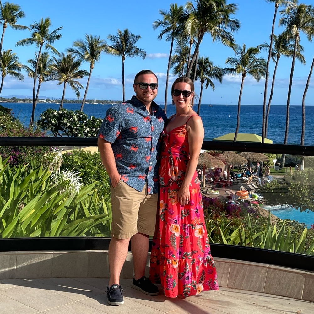 Hawaiian maxi dress